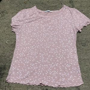 floral pink top